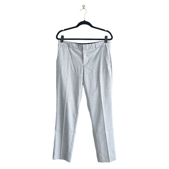 Banana Republic Womens Trouser Pants Ryan Grey Stripe Size 8 - Picture 2 of 11